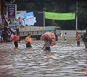 Banglade&scaron;ą tvindo liūtys