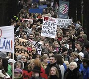 Studentų protestas