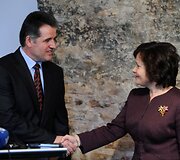 Rasa Juknevičienė su Fehmi Mujota