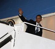 B.Obamos i&scaron;vykimas i&scaron; JAV