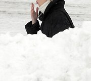 Dėl sniego sudėtingos eismo sąlygos