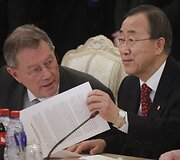 Susitikime vyksta Rusijos URM svečių namuose Maskvoje