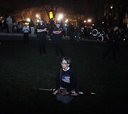 &Scaron;imtai įpykusių protestuotojų