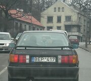 Andrius: &bdquo;tikėkimės tėtis pastebės, ką jo atžala rodo i&scaron; paskos važiuojantiems&ldquo;.