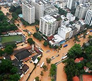 Potvyniai paralyžiavo Rio de Žaneirą