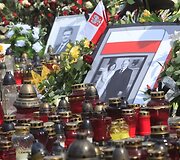 Atsisveikinimas su žuvusiais per lėktuvo tragediją