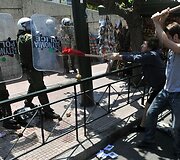 Graikijoje vyksta protestai