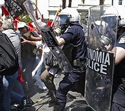 Graikijoje vyksta protestai