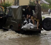 Vengrijoje siaučia pavasarinė audra