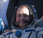 Rusijos kosmonautas Olegas Kotovas, Japonijos astronautas Soičis Nogučis ir JAV astronautas Timotis Krimeris