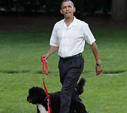 B.Obama vedžioja &scaron;unį