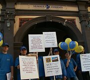 Protestuotojai