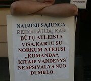 Protestuotojai