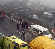 Masinė avarija dėl tir&scaron;to rūko