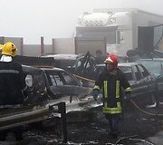 Masinė avarija dėl tir&scaron;to rūko