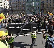 Čekijos sostinėje masiniai protestai