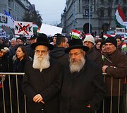 Protesto Vengrijoje akimirkos