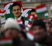 Protesto Vengrijoje akimirkos