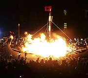 Didžiausio Europoje ugnies festivalio akimirkos
