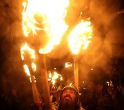 Didžiausio Europoje ugnies festivalio akimirkos