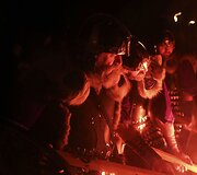 Didžiausio Europoje ugnies festivalio akimirkos