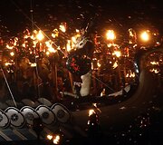 &Scaron;kotijoje vykusio ugnies festivalio akimirkos
