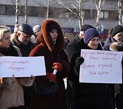 Rusakalbiai klaipėdiečiai piktinosi ketinimais uždaryti A.Rubliovo mokyklą bei teigė sieksiantys i&scaron;saugoti savo vertybes. 