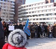 Rusakalbiai klaipėdiečiai piktinosi ketinimais uždaryti A.Rubliovo mokyklą bei teigė sieksiantys i&scaron;saugoti savo vertybes. 