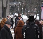 Rusakalbiai klaipėdiečiai piktinosi ketinimais uždaryti A.Rubliovo mokyklą bei teigė sieksiantys i&scaron;saugoti savo vertybes. 