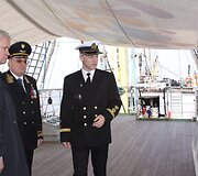 Klaipėdoje vie&scaron;i vienas didžiausių pasaulyje burlaivių &bdquo;Kruzenshtern&ldquo;