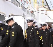 Klaipėdoje vie&scaron;i vienas didžiausių pasaulyje burlaivių &bdquo;Kruzenshtern&ldquo;