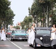 Nuotakų parado ir pajūrio nuotakos rinkimų akimirkos