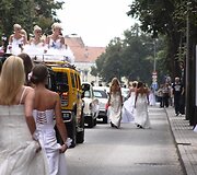 Nuotakų parado ir pajūrio nuotakos rinkimų akimirkos
