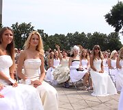 Nuotakų parado ir pajūrio nuotakos rinkimų akimirkos