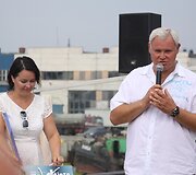 Klaipėdos meras Vytautas Grubliauskas su žmona Inga
