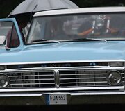 Sąskrydžio akimirkos: klaipėdiečiui priklausantis 1973-aisiais pagamintas &bdquo;Ford F100&ldquo;