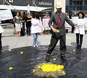 Vilniaus psichosocialinės reabilitacijos centro protesto akimirkos
