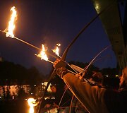 Sekmadienio vakarą de&scaron;niajame Neries krante vyko renginys "Vilniaus legenda", skirtas Lietuvos tukstantmečiui ir rudens lygiadieniui paminėti.