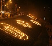 Sekmadienio vakarą de&scaron;niajame Neries krante vyko renginys "Vilniaus legenda", skirtas Lietuvos tukstantmečiui ir rudens lygiadieniui paminėti.