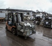 &bdquo;EMP recycling&ldquo; elektronikos ir kitų atliekų perdirbimo gamykloje. 