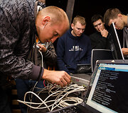 IT sistemų administratorių turnyro &bdquo;SysAdmin 2013&ldquo; akimirka
