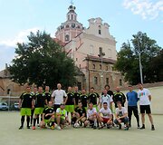 &bdquo;Biplan&ldquo; ir &bdquo;Bez bilieta&ldquo; muzikantų komanda žaidė futbolą su FK &bdquo;Barbakanas&ldquo;