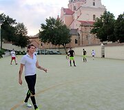 &bdquo;Biplan&ldquo; ir &bdquo;Bez bilieta&ldquo; muzikantų komanda žaidė futbolą su FK &bdquo;Barbakanas&ldquo;