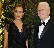 Angelina Jolie ir Steve'as Martinas
