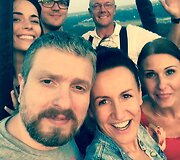 Katažina ir Deivydas Zvonkai skrido oro balionu