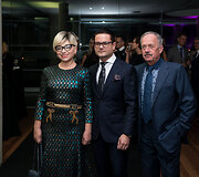 Dietologė Jelena Tulčina su vyru Feliksu ir Edvardas