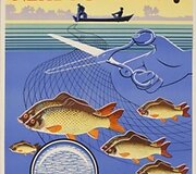 Plakatas &bdquo;Nenaikink žuvų ner&scaron;to metu&ldquo;, 1958 m.