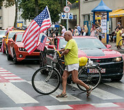Amerikieti&scaron;kų automibilių paradas Palangoje