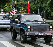 Amerikieti&scaron;kų automibilių paradas Palangoje