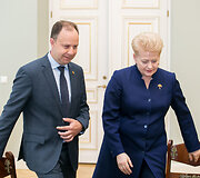 Aurelijus Veryga ir Dalia Grybauskaitė